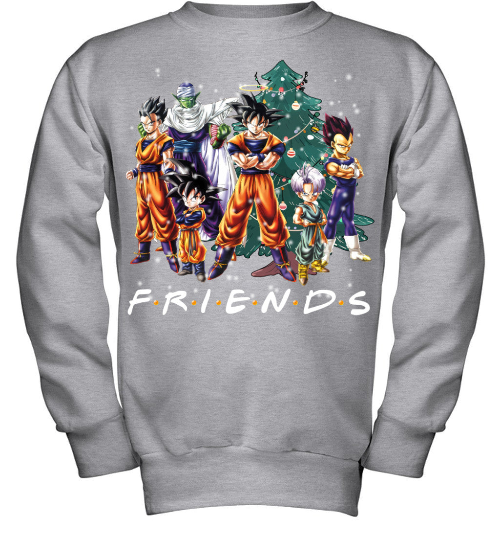 Dragon Ball Friends Christmas T-Shirt – Goku and Friends Holiday Tee