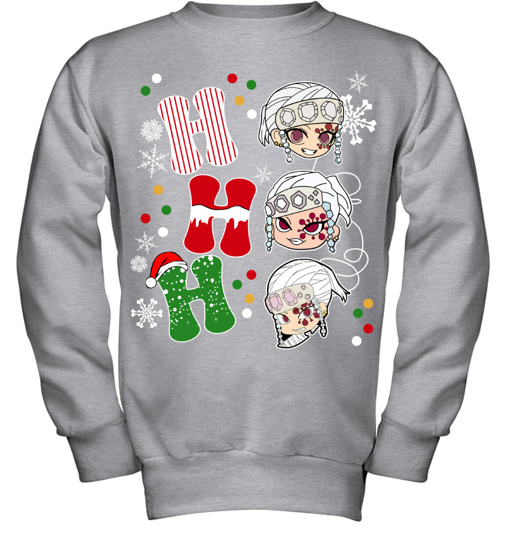 Tengen Uzui Demon Slayer Ho Ho Ho Merry Christmas Graphic T-shirt