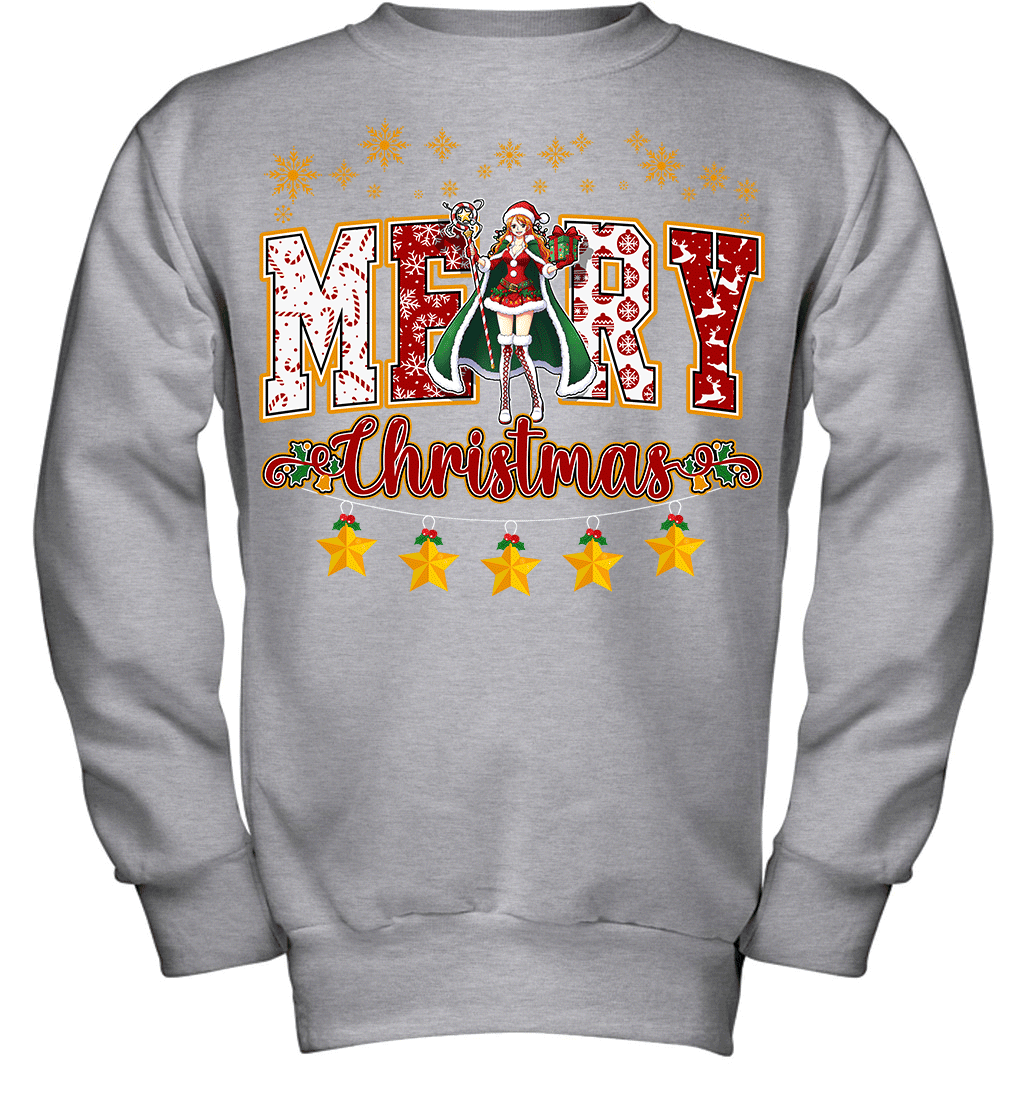 One Piece Nami Spreads Christmas Cheer Graphic T-shirt
