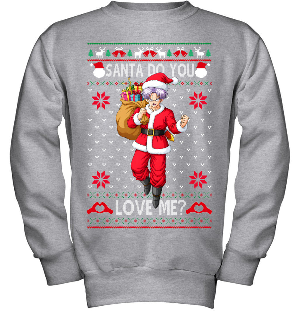 Trunks Dragon Ball Santa Do You Love Me Ugly Christmas T-Shirt