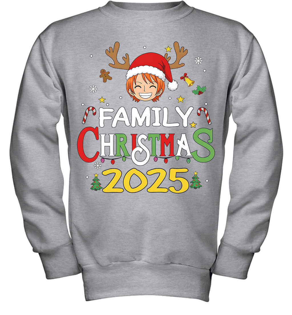 Merry Christmas 2025 With Nami – Family Holiday Vibes Graphic T-shirt