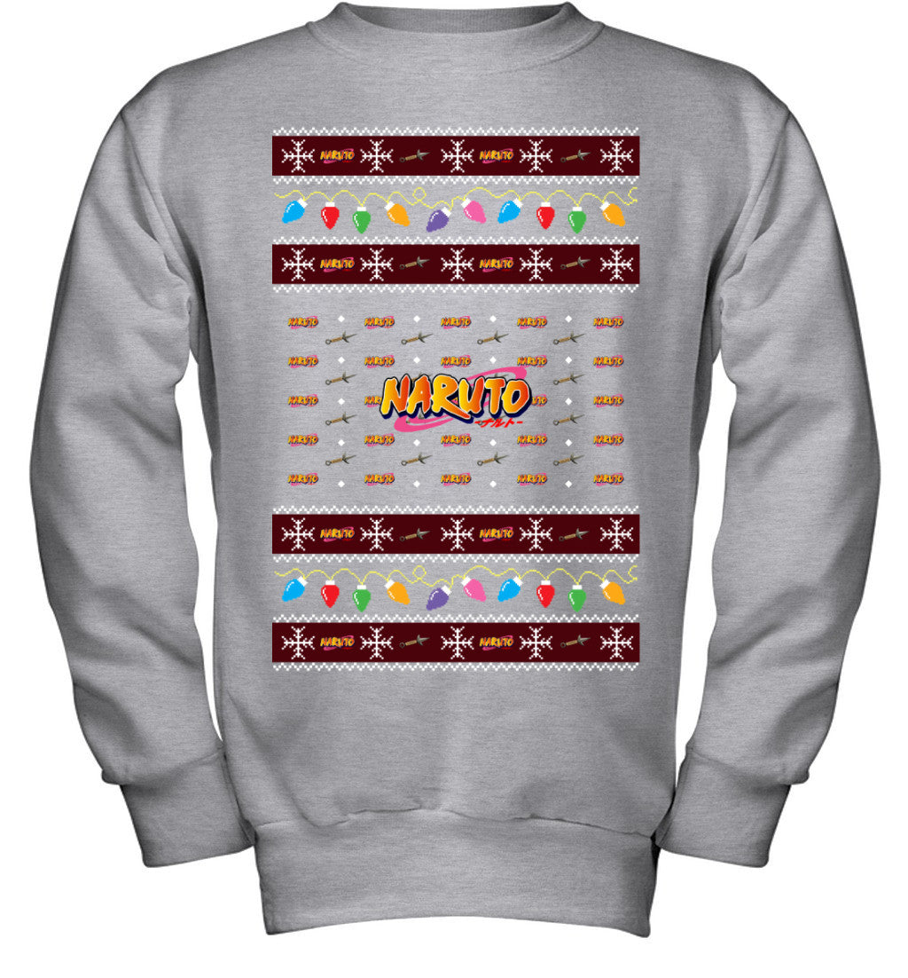 Naruto Holiday Lights Ugly Christmas T-Shirt