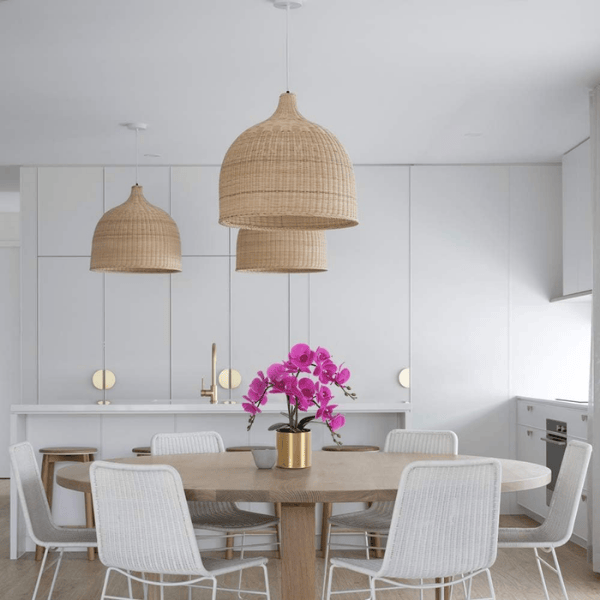 Artificial Orchid Flower with Gold Vase