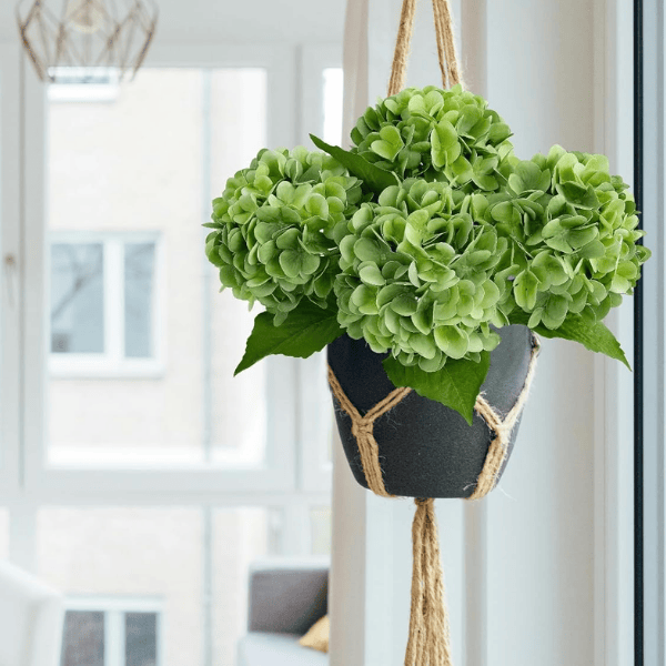 4Pcs Green Artificial Hydrangea Flowers