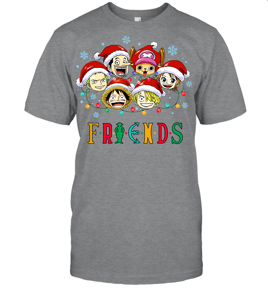 One Piece Christmas FRIENDS - Straw Hat Crew Holiday Edition Graphic T-shirt