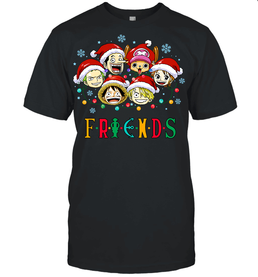 One Piece Christmas FRIENDS - Straw Hat Crew Holiday Edition Graphic T-shirt