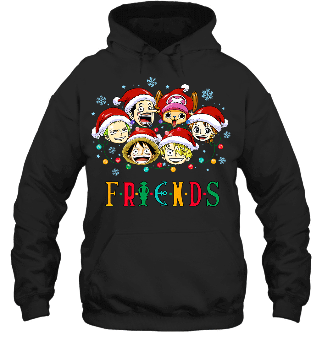 One Piece Christmas FRIENDS - Straw Hat Crew Holiday Edition Graphic T-shirt