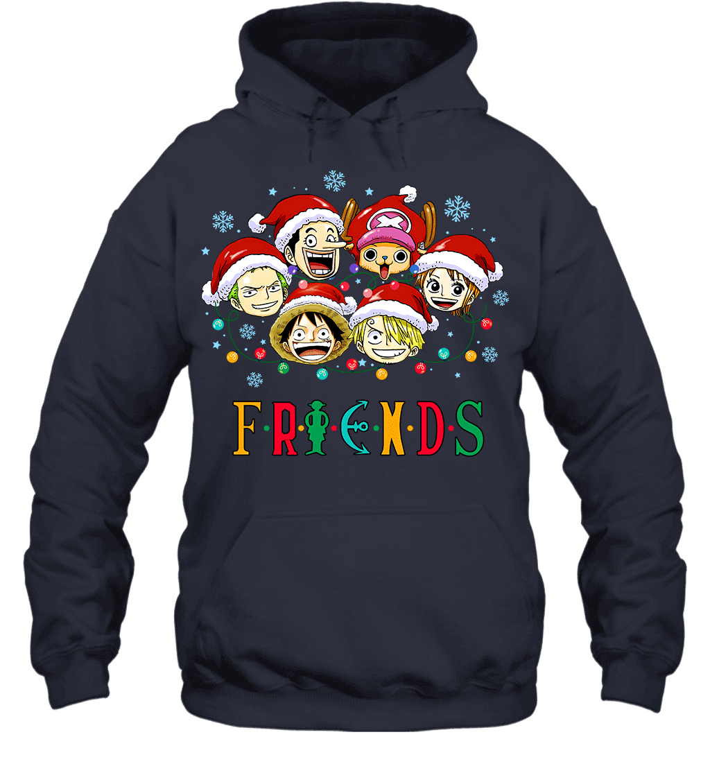 One Piece Christmas FRIENDS - Straw Hat Crew Holiday Edition Graphic T-shirt