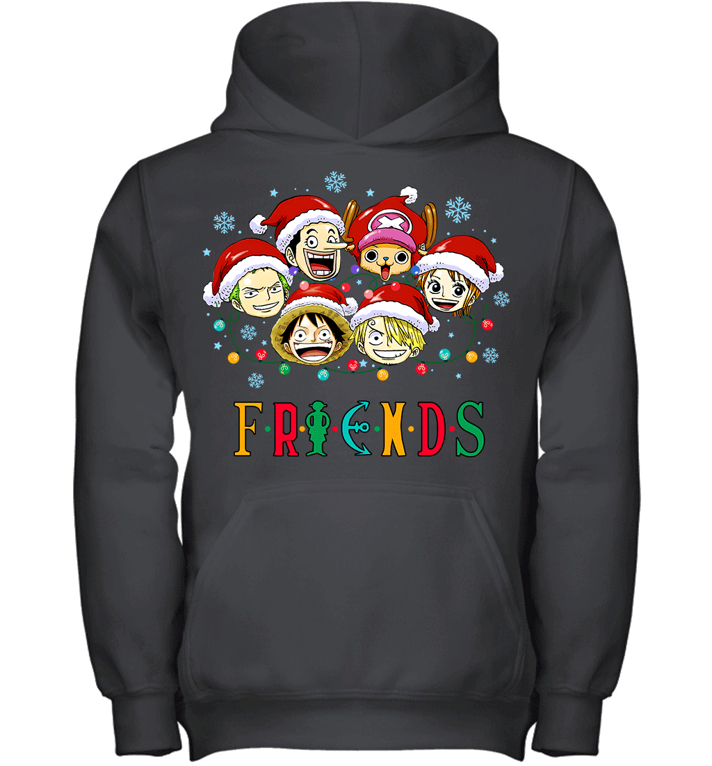 One Piece Christmas FRIENDS - Straw Hat Crew Holiday Edition Graphic T-shirt