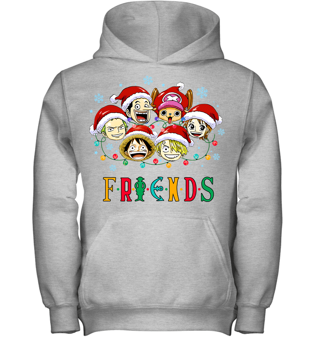 One Piece Christmas FRIENDS - Straw Hat Crew Holiday Edition Graphic T-shirt