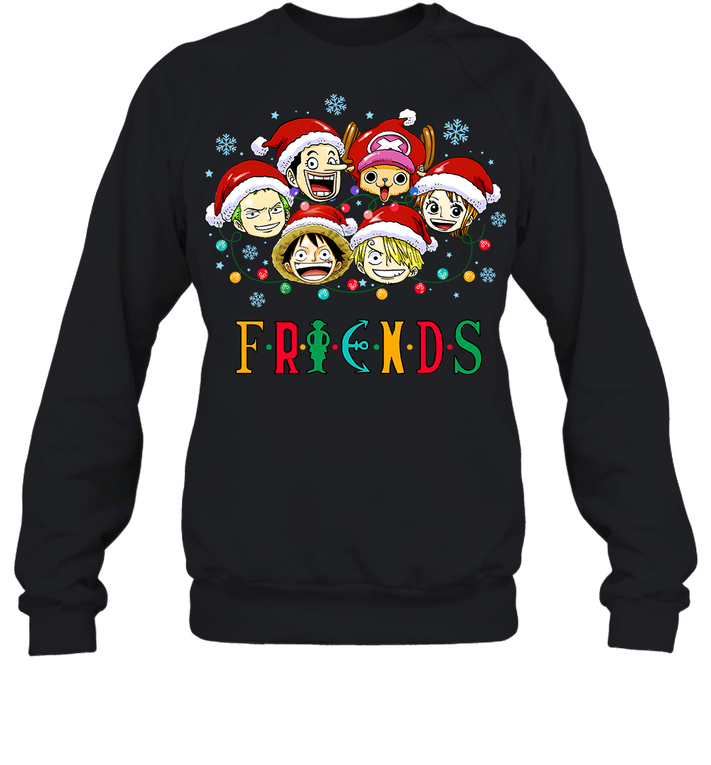 One Piece Christmas FRIENDS - Straw Hat Crew Holiday Edition Graphic T-shirt