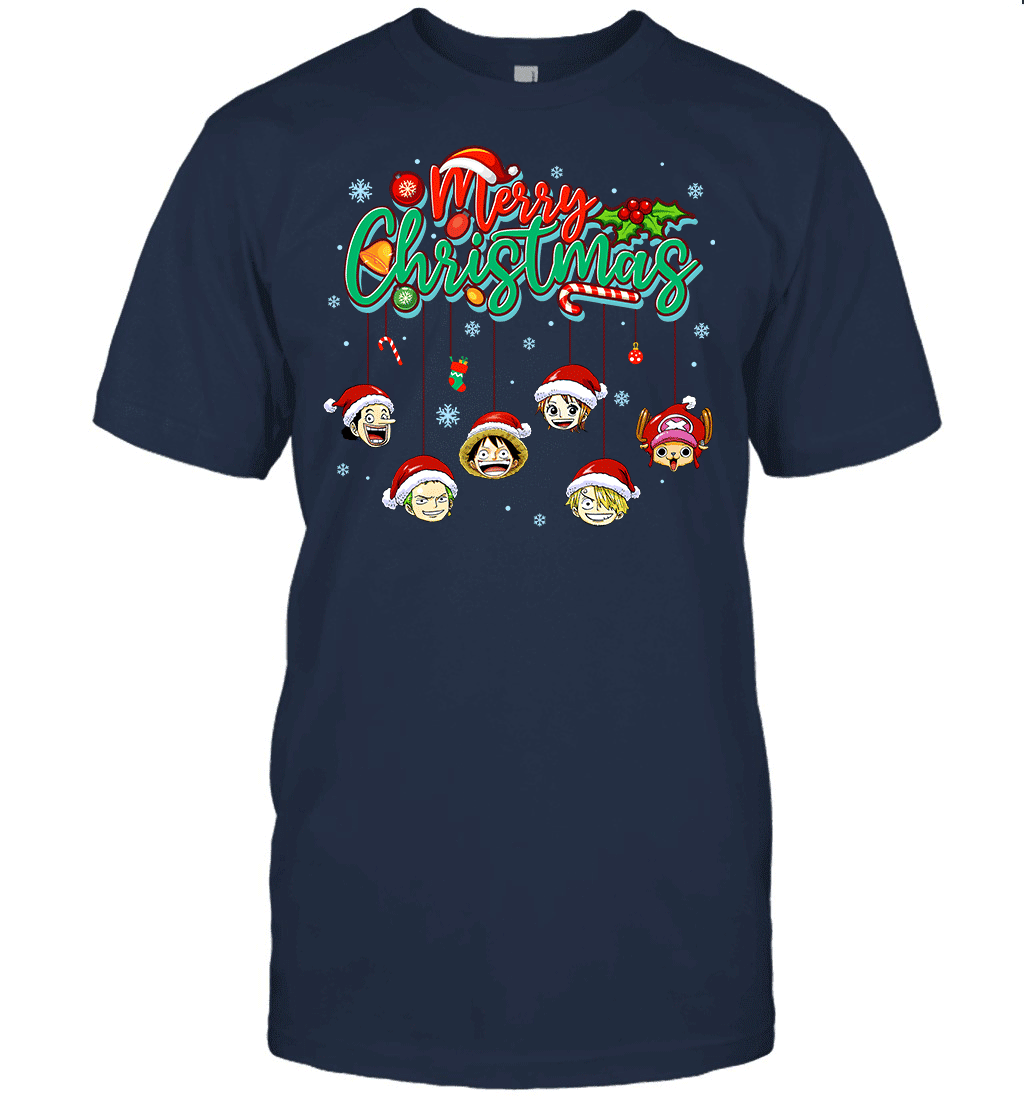 One Piece Christmas FRIENDS - Straw Hat Crew Holiday Graphic T-shirt