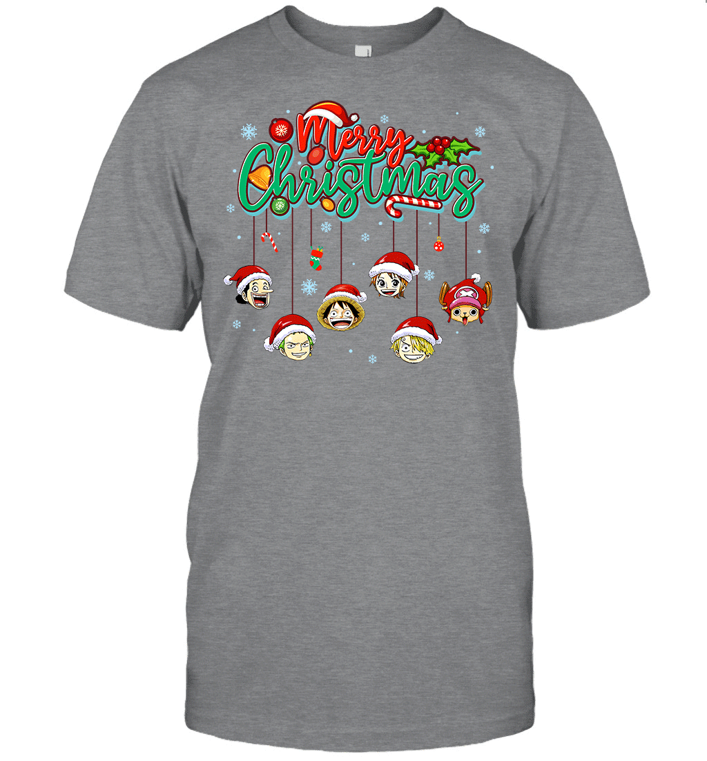 One Piece Christmas FRIENDS - Straw Hat Crew Holiday Graphic T-shirt