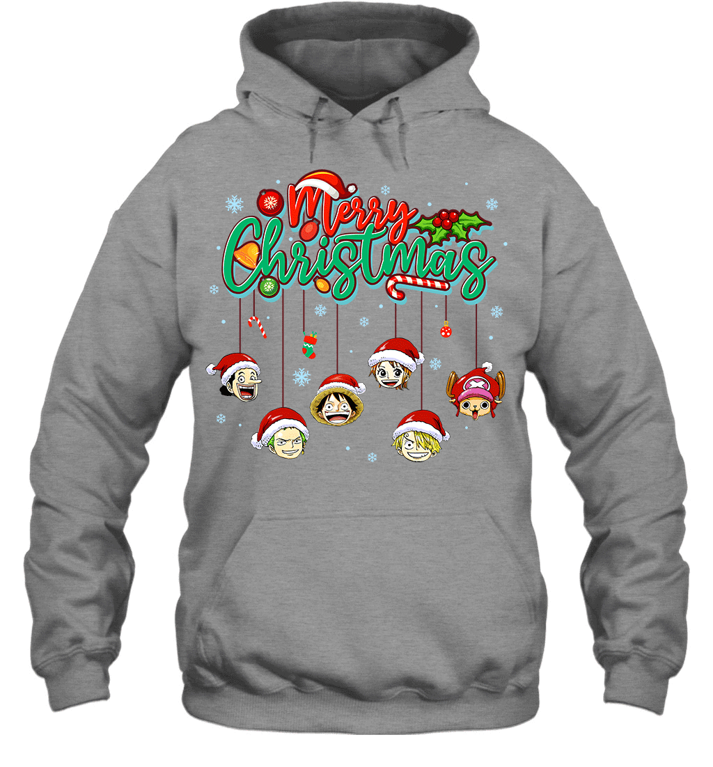 One Piece Christmas FRIENDS - Straw Hat Crew Holiday Graphic T-shirt