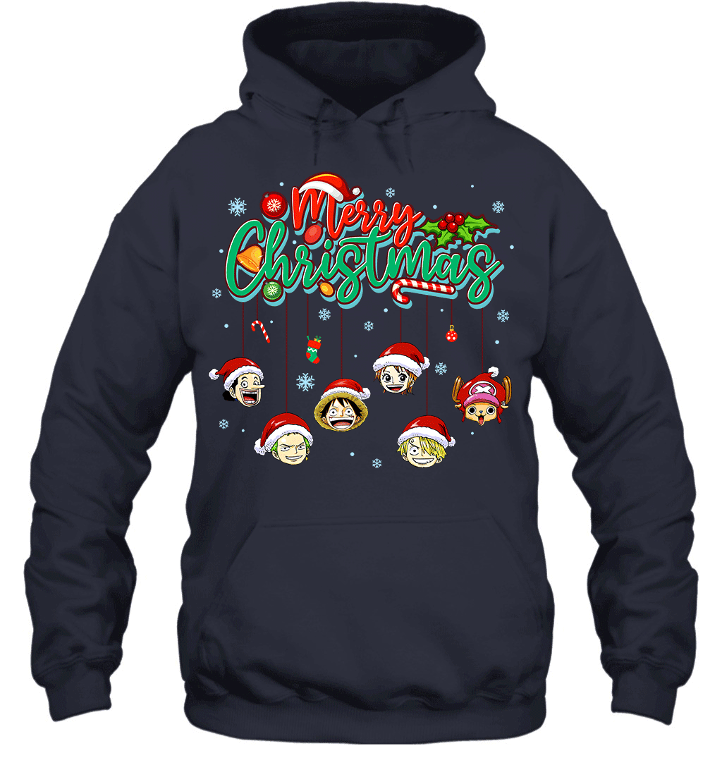 One Piece Christmas FRIENDS - Straw Hat Crew Holiday Graphic T-shirt