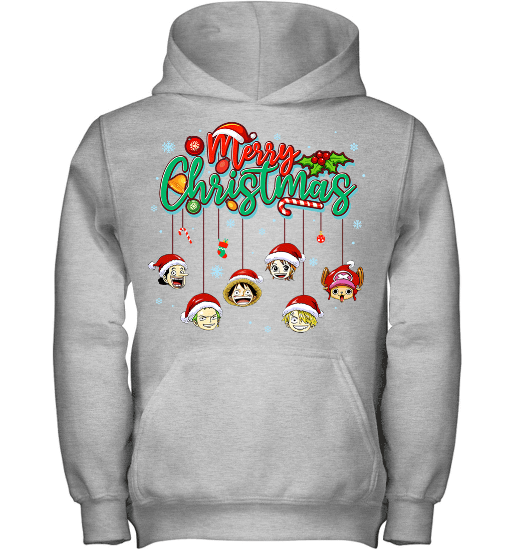 One Piece Christmas FRIENDS - Straw Hat Crew Holiday Graphic T-shirt