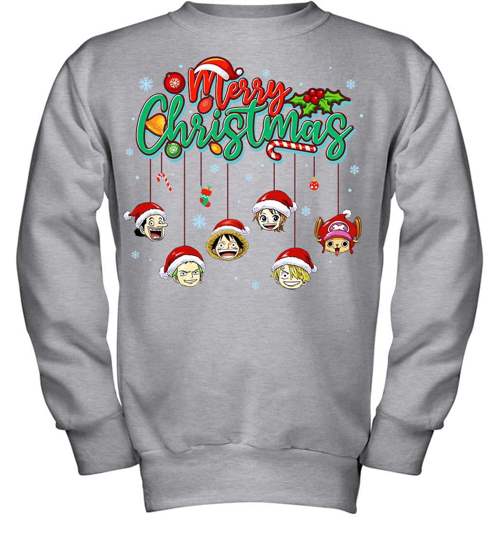 One Piece Christmas FRIENDS - Straw Hat Crew Holiday Graphic T-shirt