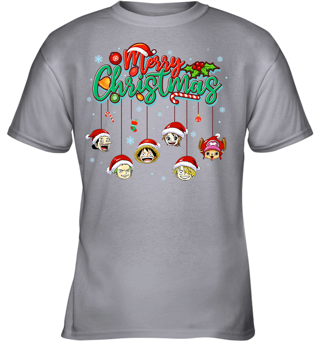 One Piece Christmas FRIENDS - Straw Hat Crew Holiday Graphic T-shirt