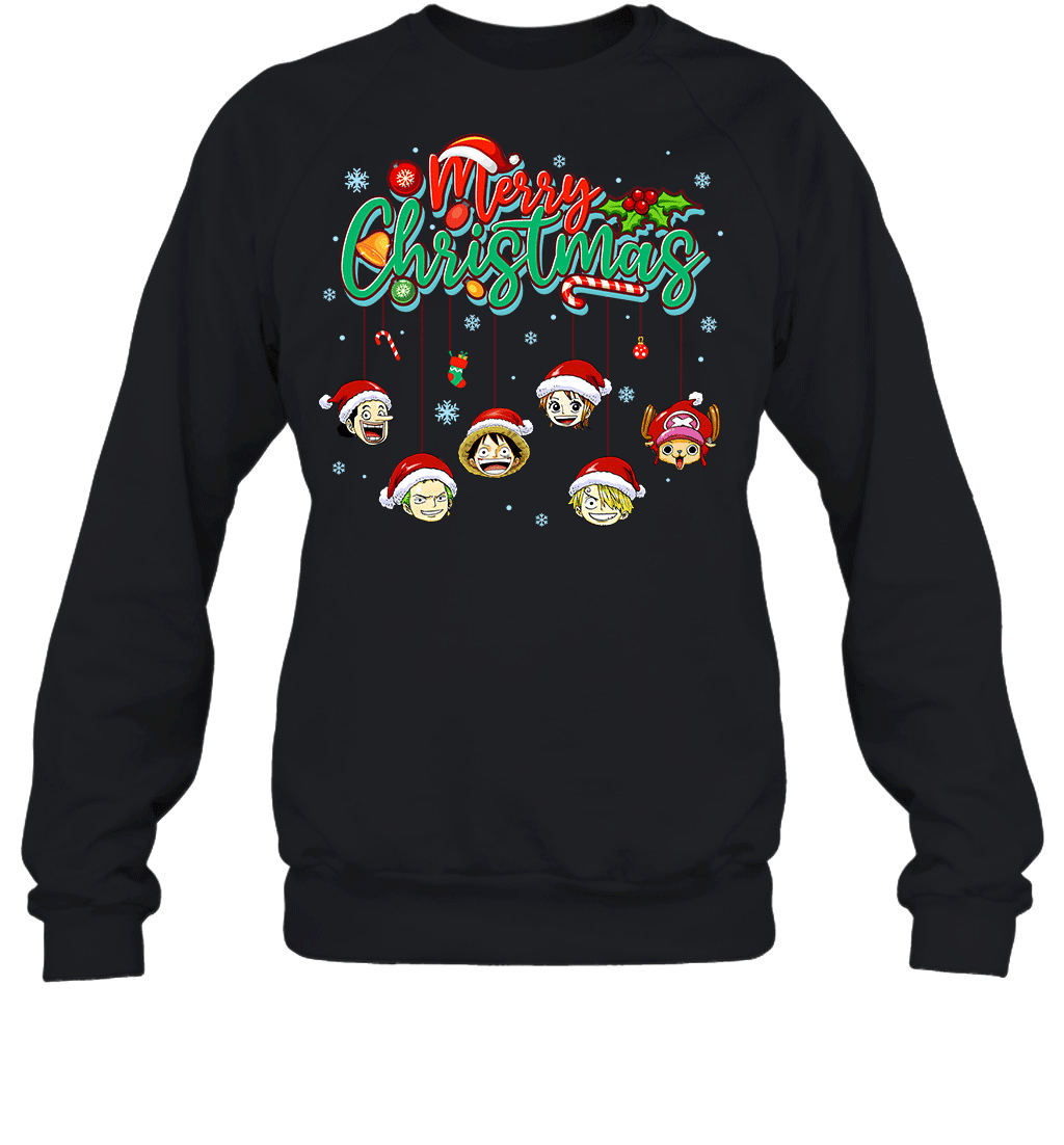 One Piece Christmas FRIENDS - Straw Hat Crew Holiday Graphic T-shirt