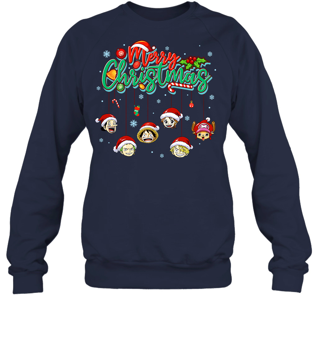 One Piece Christmas FRIENDS - Straw Hat Crew Holiday Graphic T-shirt