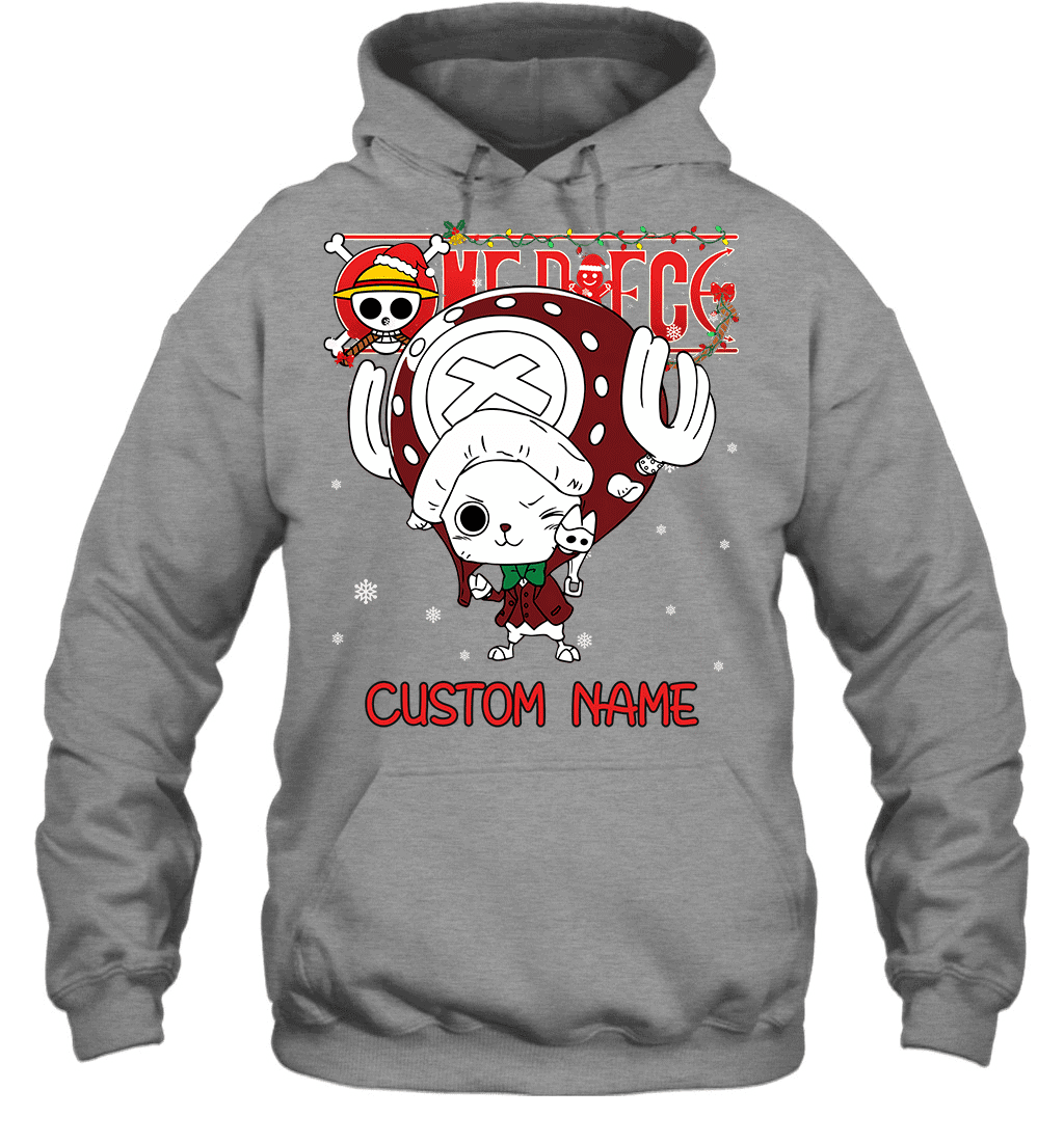 One Piece - Tony Tony Chopper Christmas Style Personalized Graphic T-shirt
