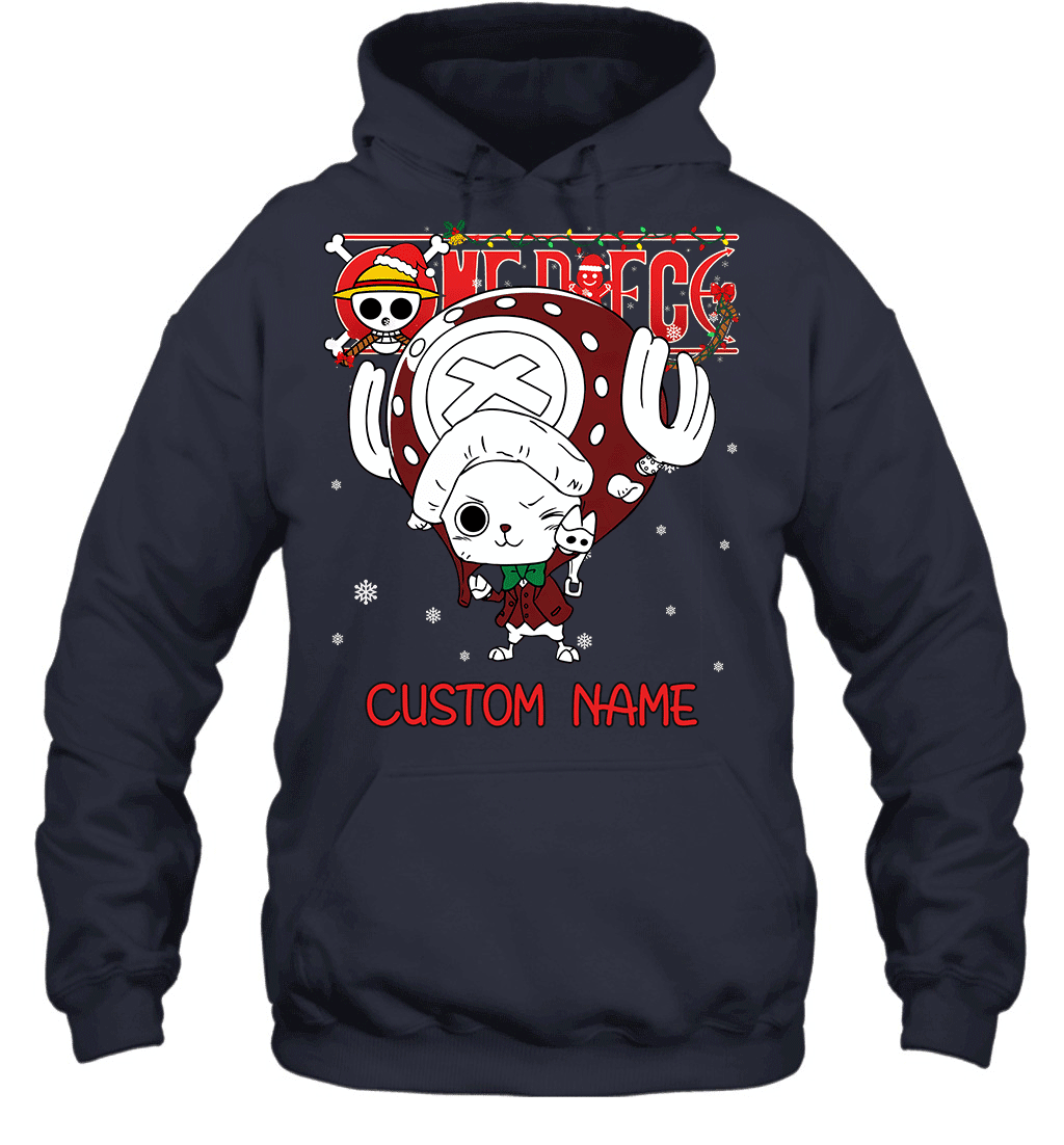 One Piece - Tony Tony Chopper Christmas Style Personalized Graphic T-shirt