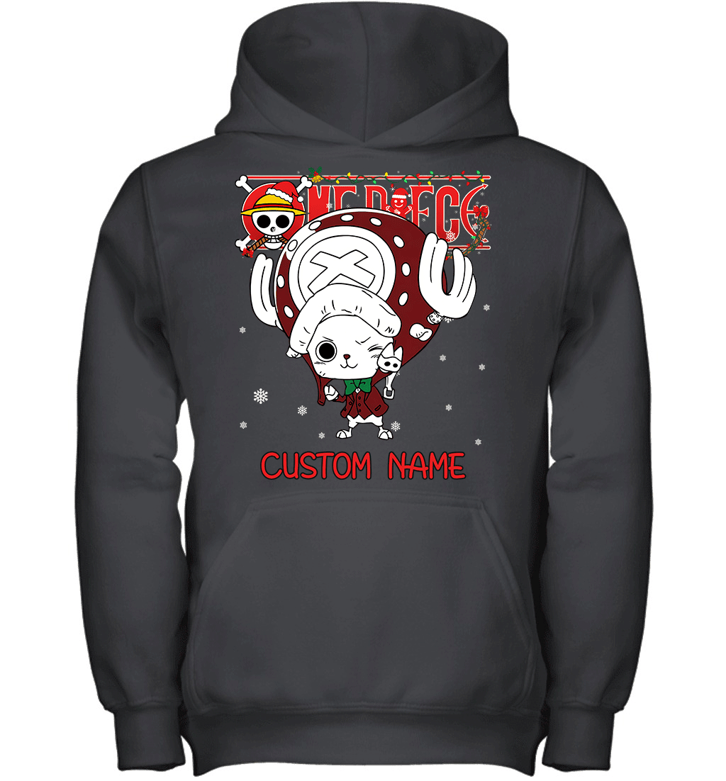 One Piece - Tony Tony Chopper Christmas Style Personalized Graphic T-shirt