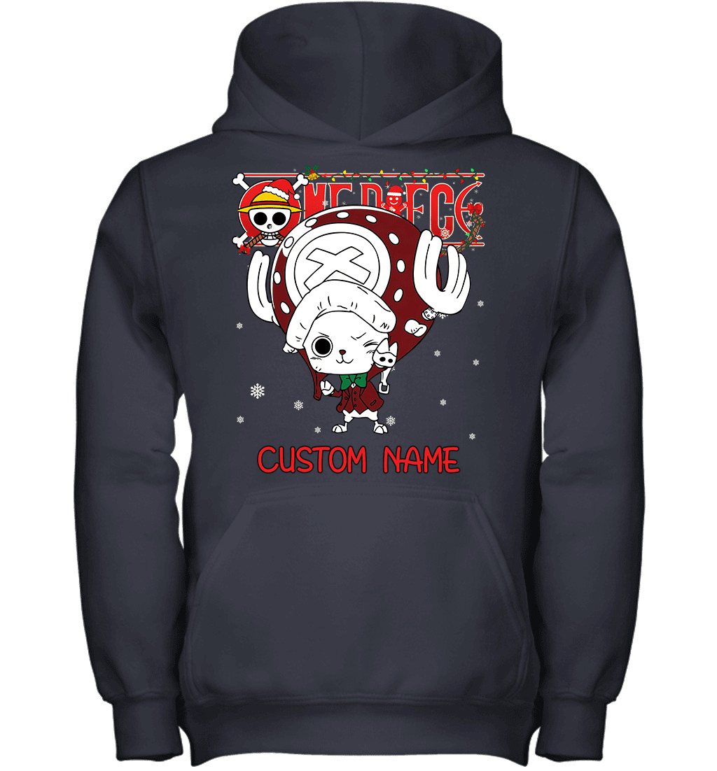 One Piece - Tony Tony Chopper Christmas Style Personalized Graphic T-shirt