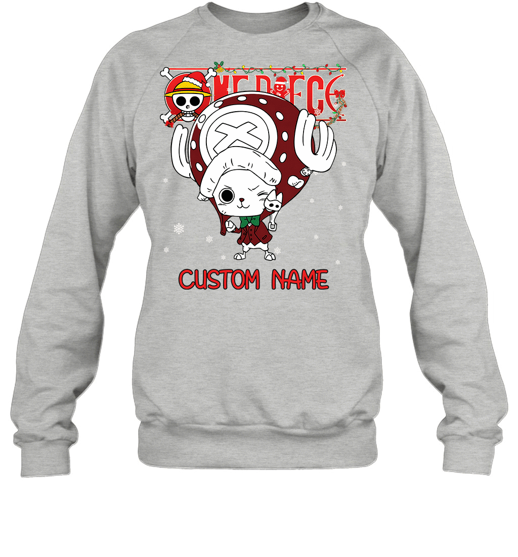 One Piece - Tony Tony Chopper Christmas Style Personalized Graphic T-shirt