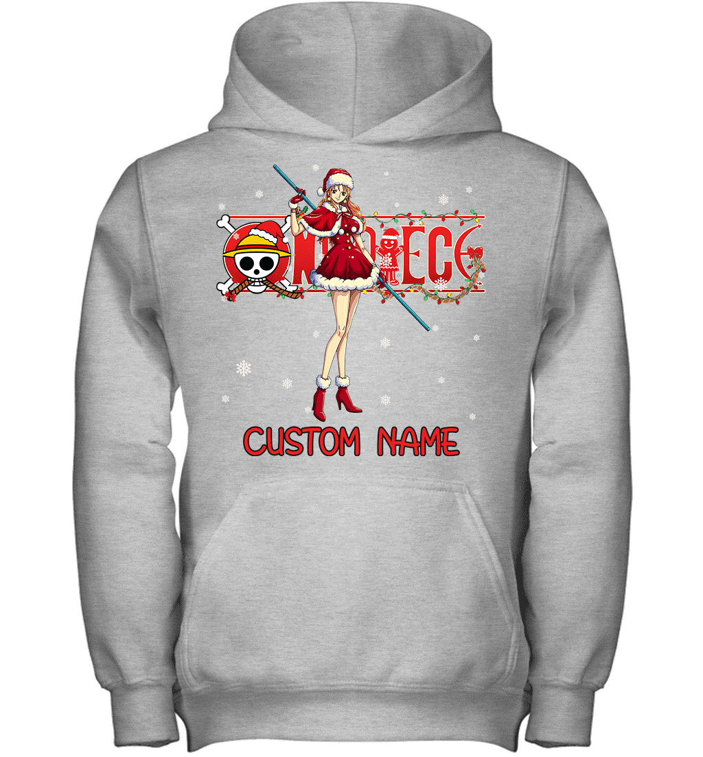 One Piece - Nami Christmas Style Personalized Graphic T-shirt