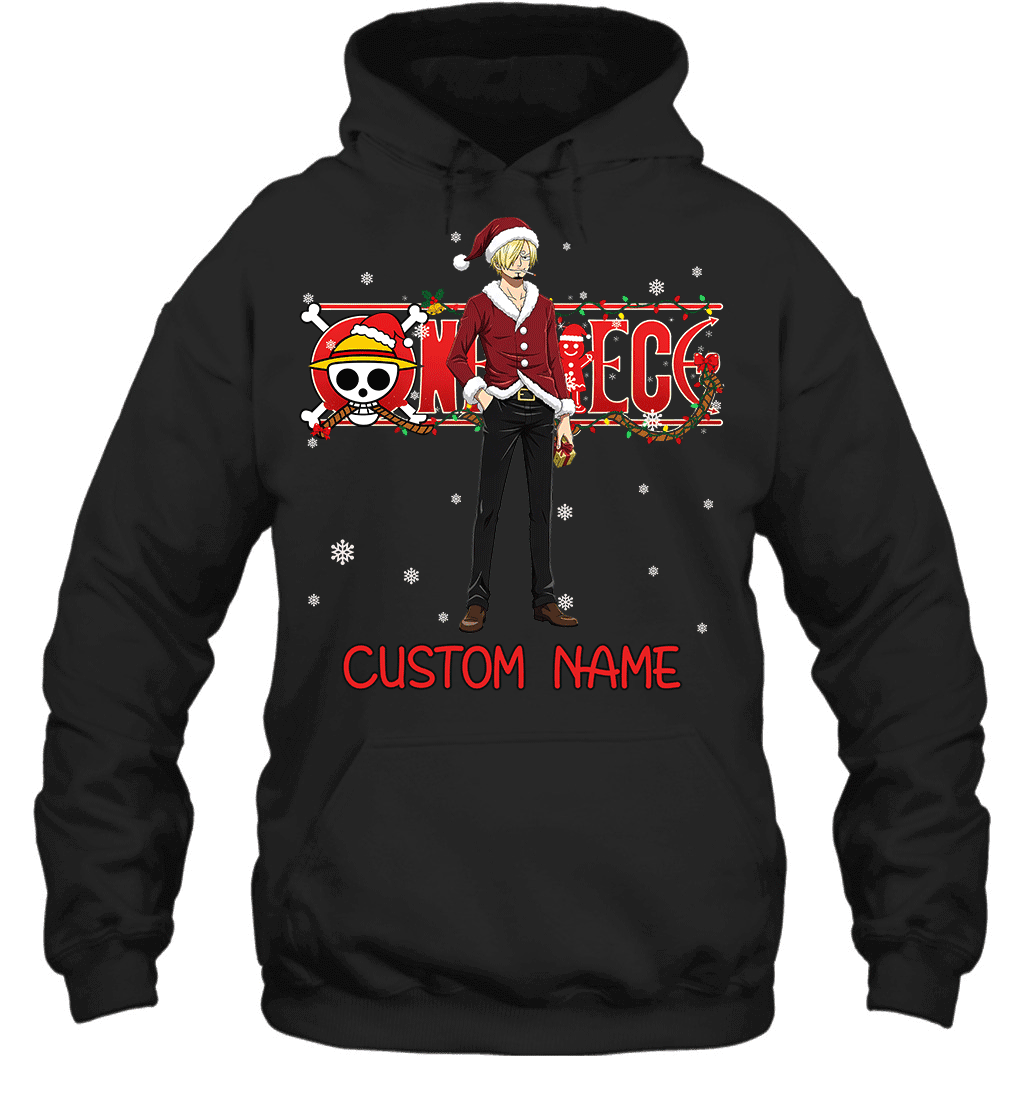 One Piece - Sanji Christmas Style Personalized Graphic T-shirt