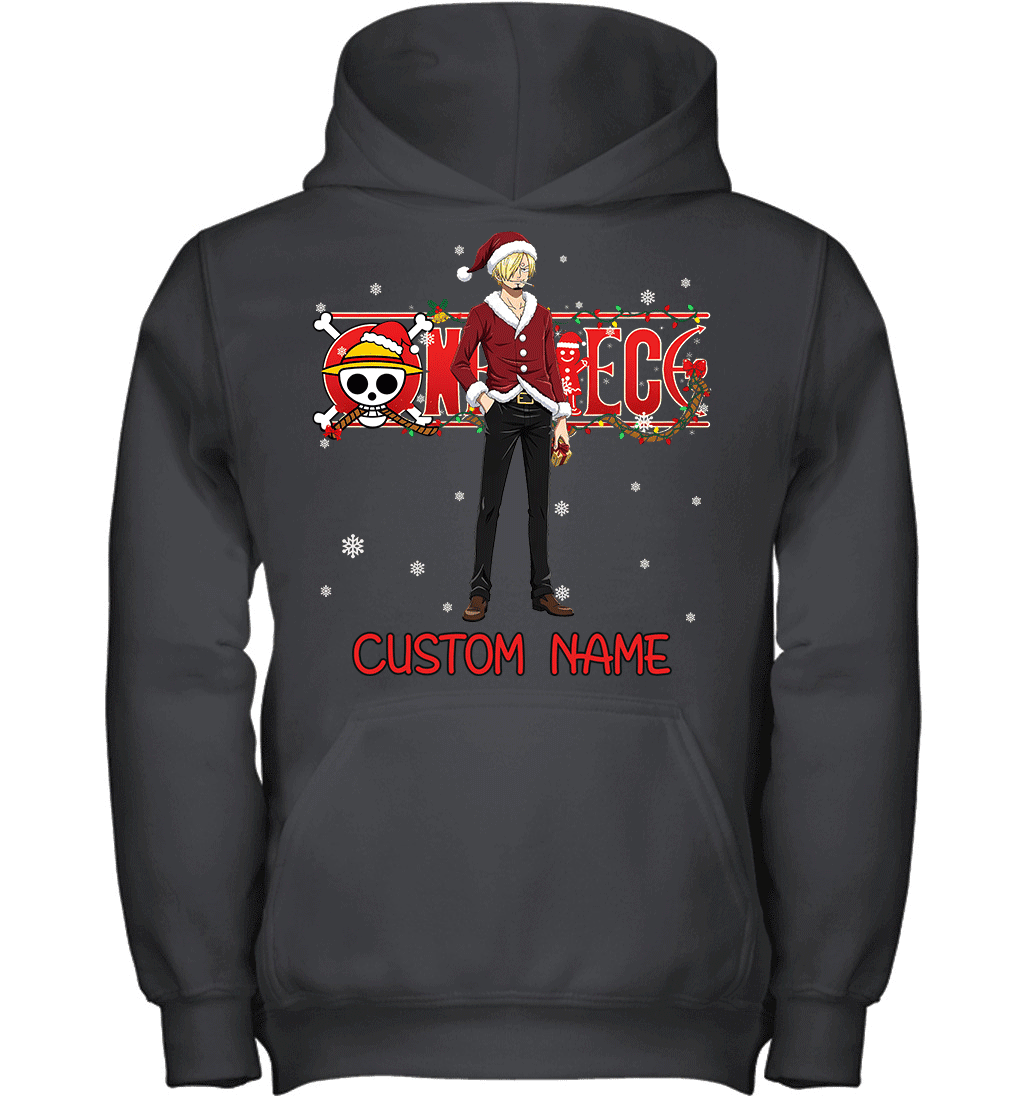 One Piece - Sanji Christmas Style Personalized Graphic T-shirt
