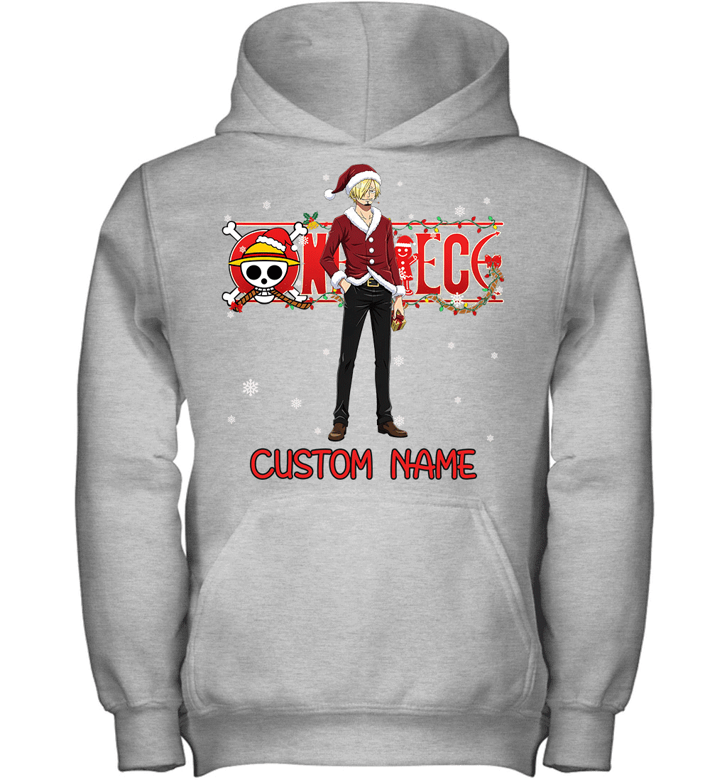 One Piece - Sanji Christmas Style Personalized Graphic T-shirt