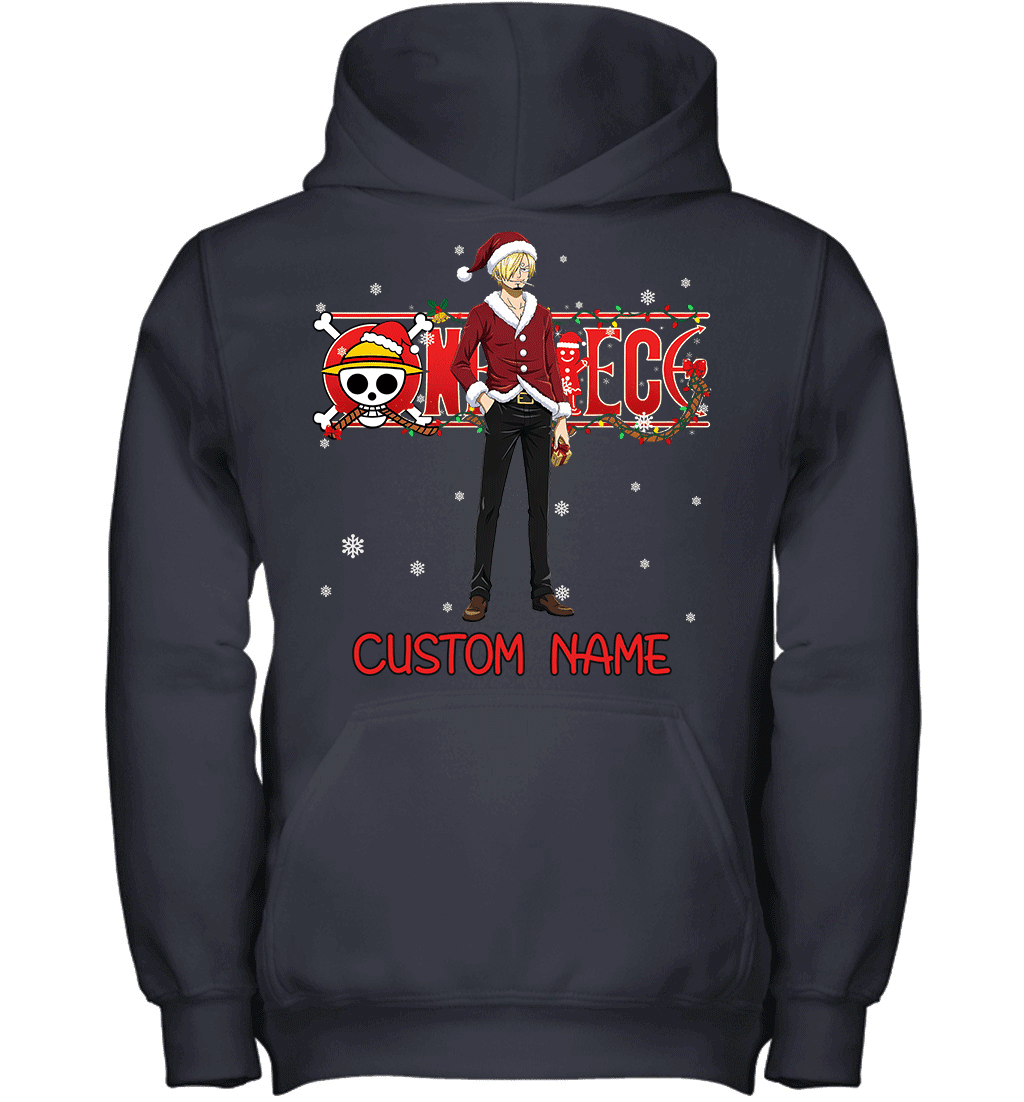 One Piece - Sanji Christmas Style Personalized Graphic T-shirt
