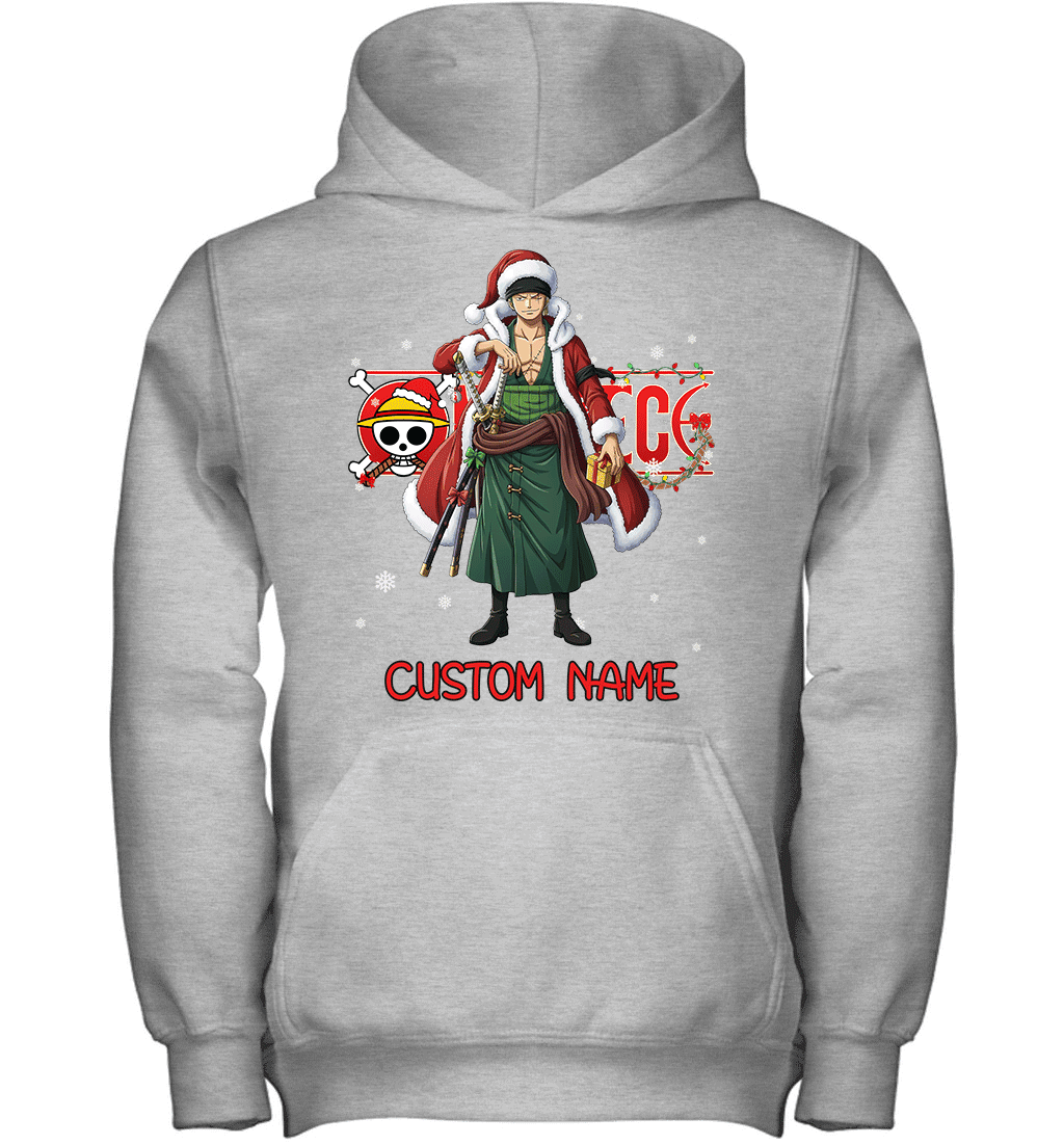 One Piece - Roronoa Zoro Christmas Style Personalized Graphic T-shirt