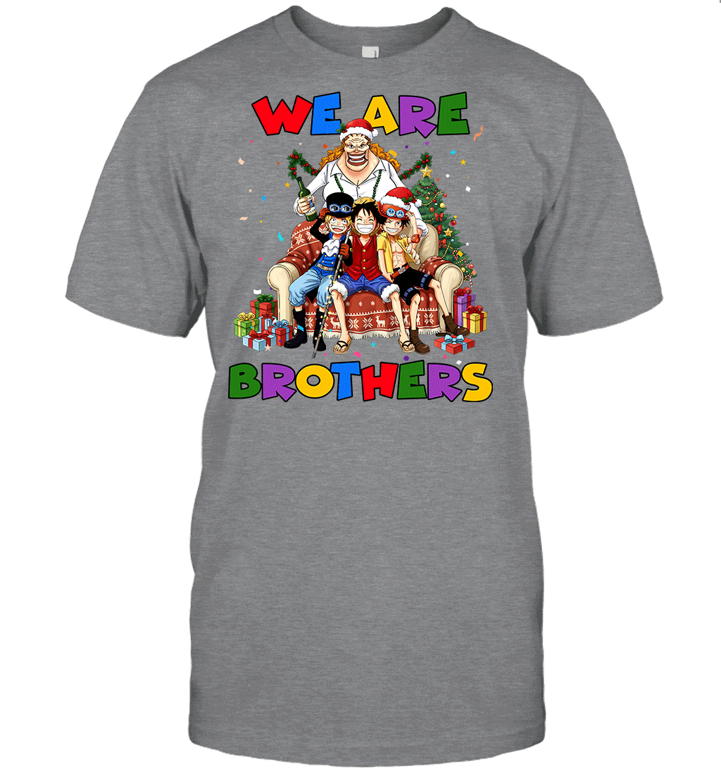 Luffy Ace Sabo We Are Brothers Christmas Graphic T-shirt