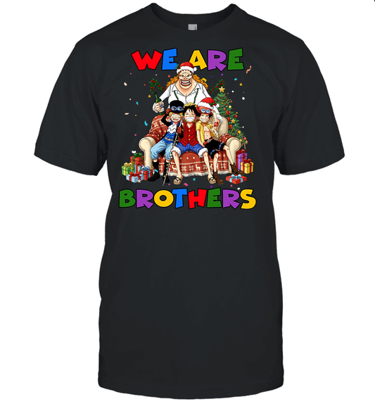 Luffy Ace Sabo We Are Brothers Christmas Graphic T-shirt