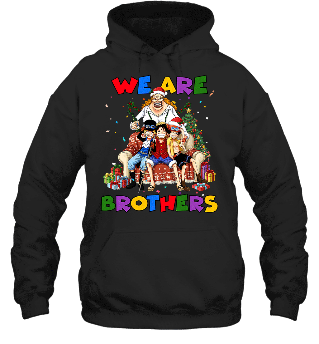 Luffy Ace Sabo We Are Brothers Christmas Graphic T-shirt