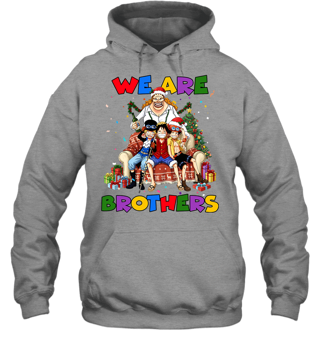 Luffy Ace Sabo We Are Brothers Christmas Graphic T-shirt