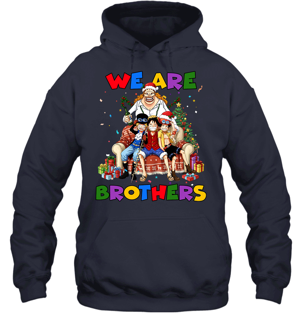 Luffy Ace Sabo We Are Brothers Christmas Graphic T-shirt