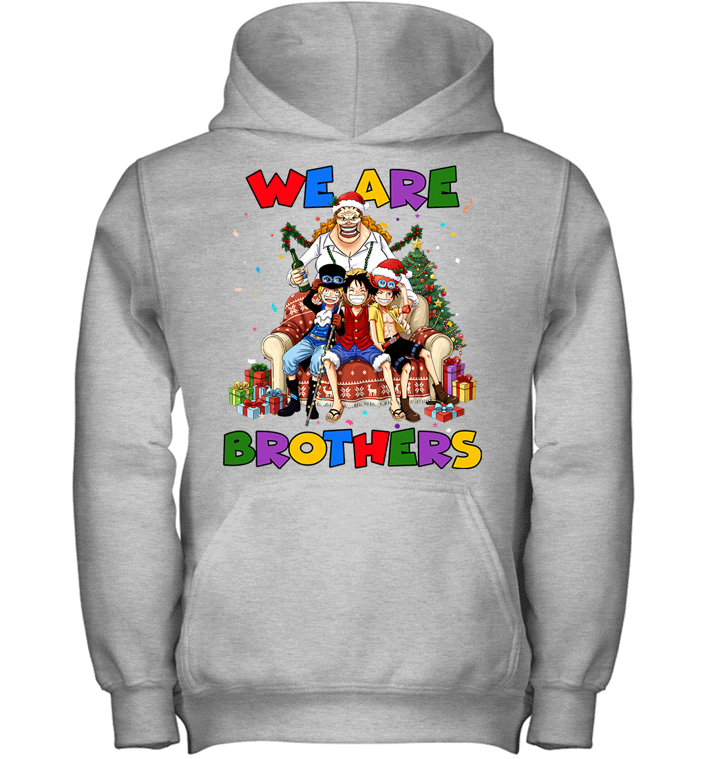 Luffy Ace Sabo We Are Brothers Christmas Graphic T-shirt
