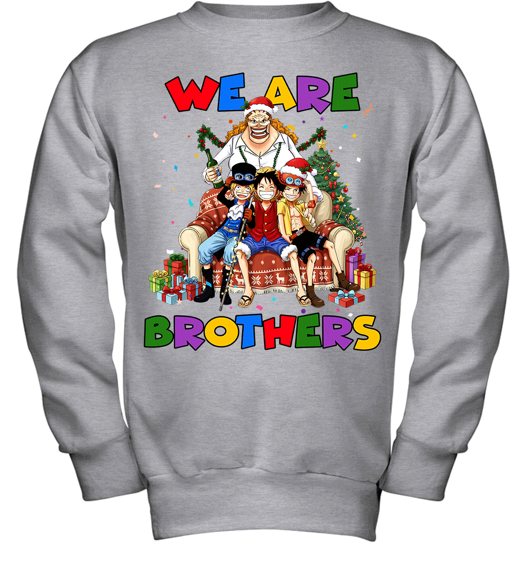 Luffy Ace Sabo We Are Brothers Christmas Graphic T-shirt