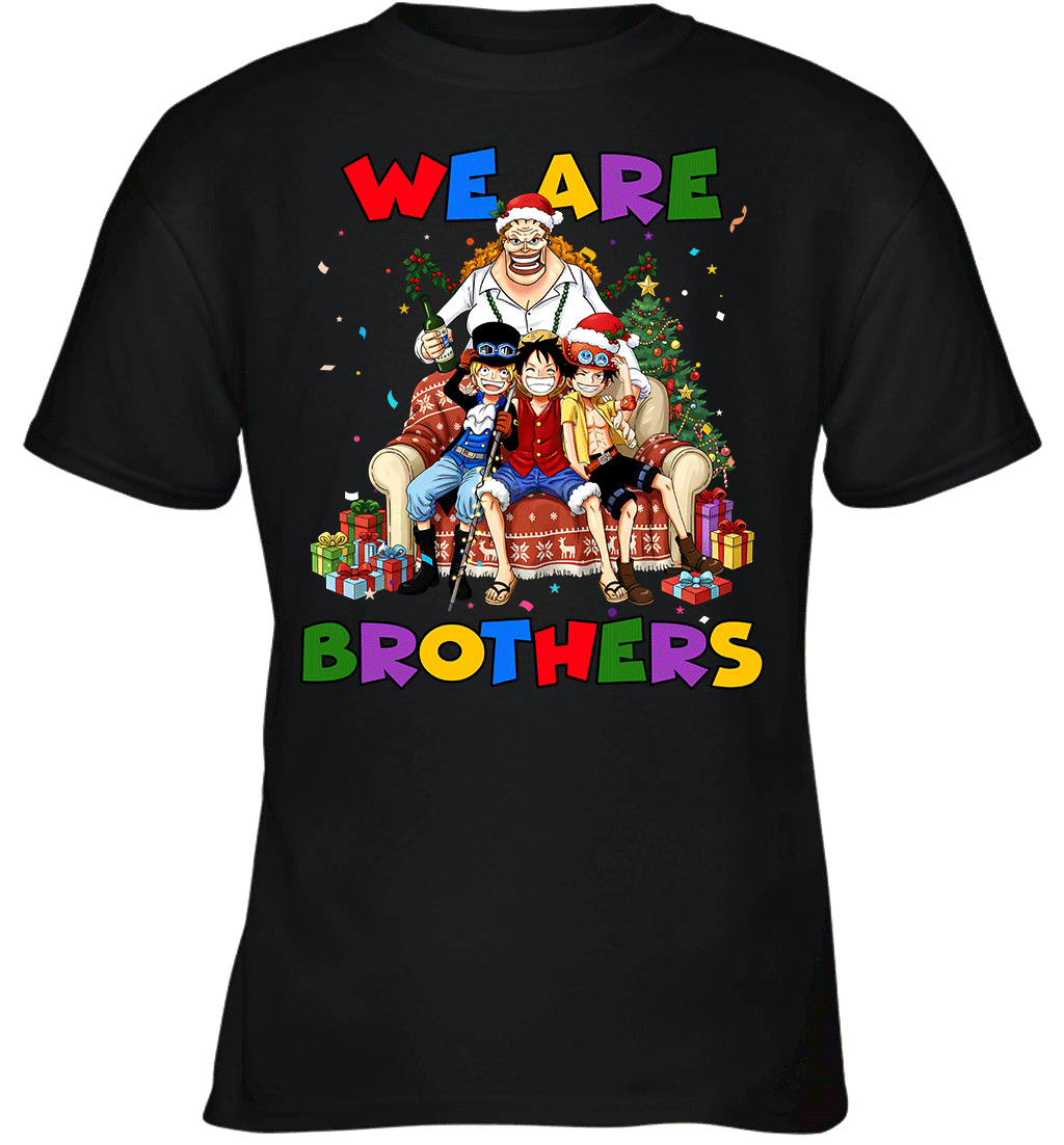Luffy Ace Sabo We Are Brothers Christmas Graphic T-shirt