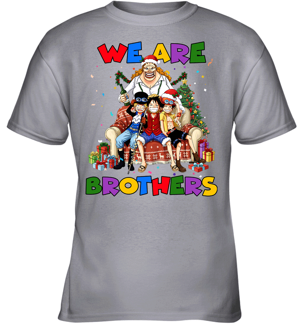 Luffy Ace Sabo We Are Brothers Christmas Graphic T-shirt