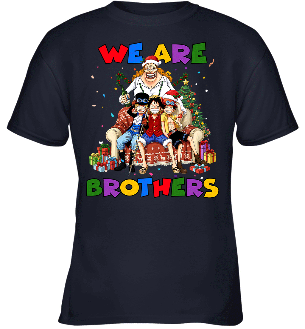 Luffy Ace Sabo We Are Brothers Christmas Graphic T-shirt