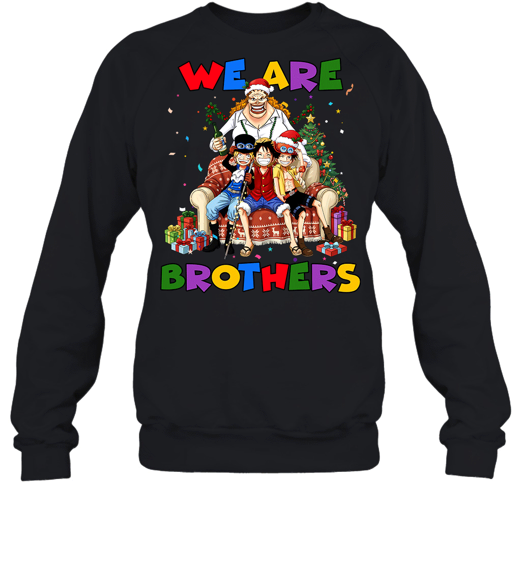 Luffy Ace Sabo We Are Brothers Christmas Graphic T-shirt