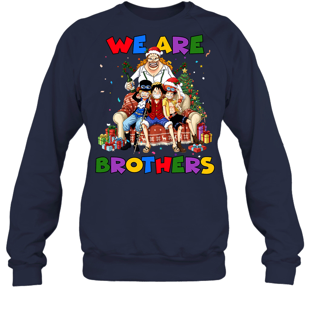 Luffy Ace Sabo We Are Brothers Christmas Graphic T-shirt