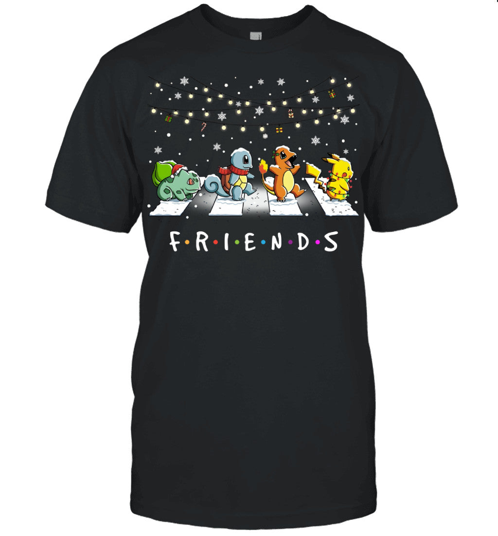 Matching Pokemon Christmas T-Shirt for Friends – Funny Holiday Gift Idea