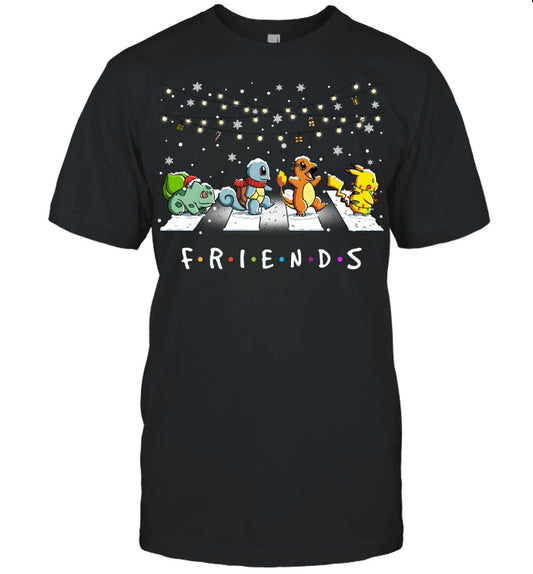 Matching Pokemon Christmas T-Shirt for Friends – Funny Holiday Gift Idea