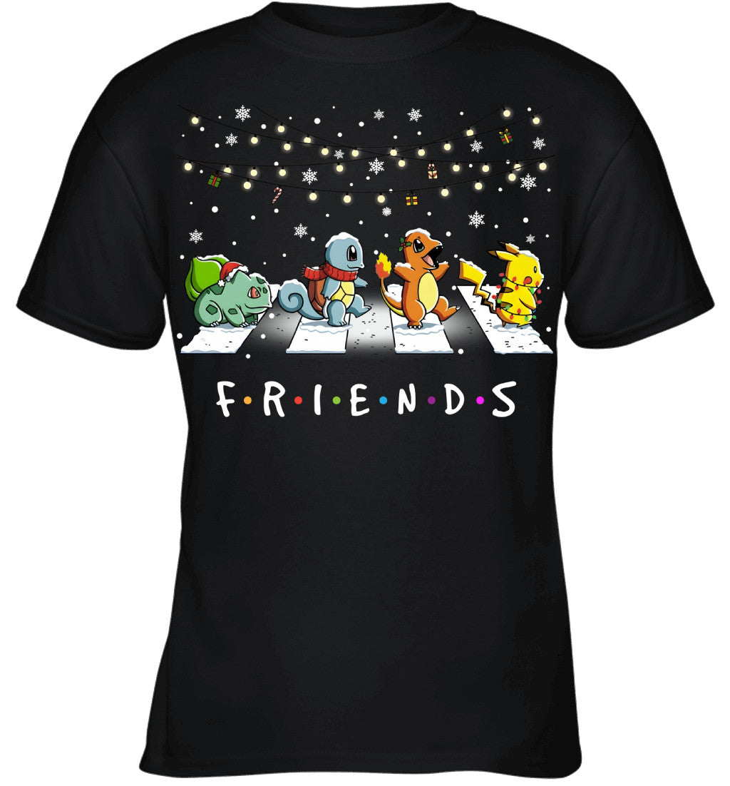 Matching Pokemon Christmas T-Shirt for Friends – Funny Holiday Gift Idea